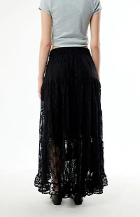 Your Favorite High-Low Lace Midi Skirt