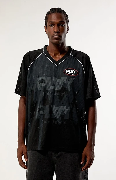 PLAY PALM ANGELS Foggy Mesh Boxy Jersey
