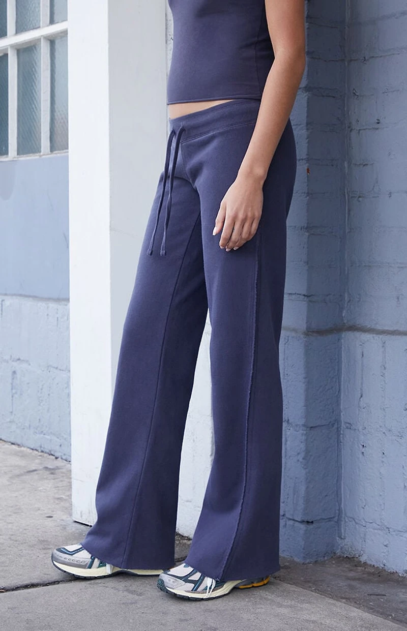 John Galt Blue Hilary Soft Baggy Sweatpants