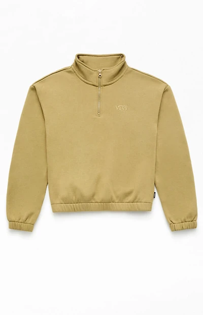 Vans Kids Half Zip Mock Neck Pullover Sweatshirt