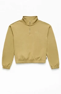 Vans Kids Half Zip Mock Neck Pullover Sweatshirt
