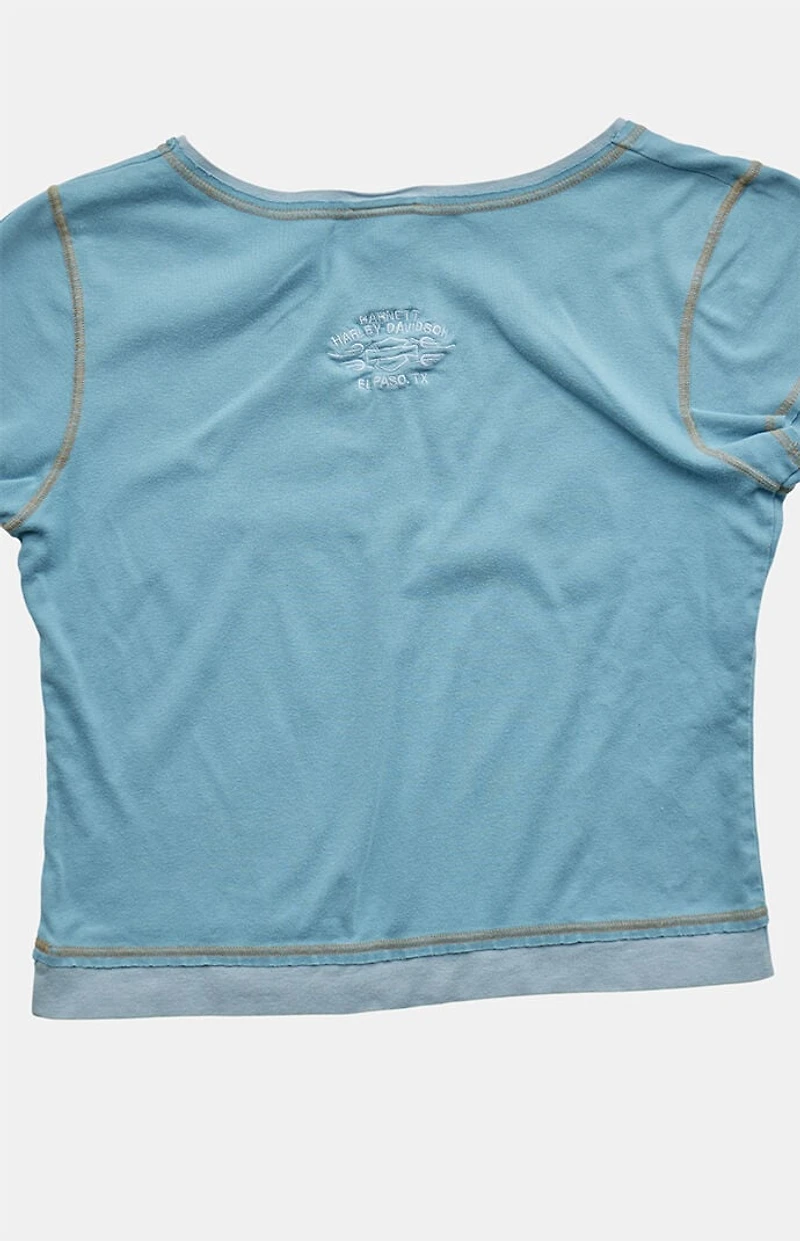 PS VINTAGE 2000s Harley Davidson V-Neck Baby T-Shirt