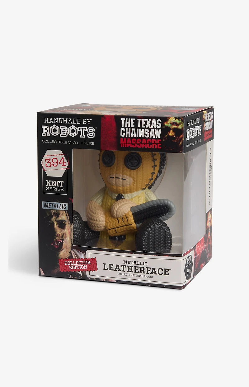 The Texas Chainsaw Massacre Metallic Leatherface Collector Edition 394 Knit Series Vinyl Figure