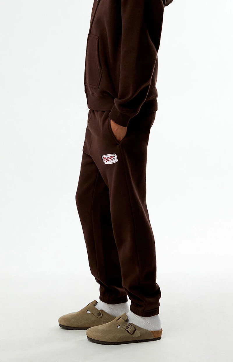 Pacsun Kids Brown Patch Jogger Sweatpants