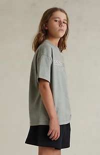 Fear of God ESSENTIALS Kids Concrete Heather Classic Crew Neck T-Shirt