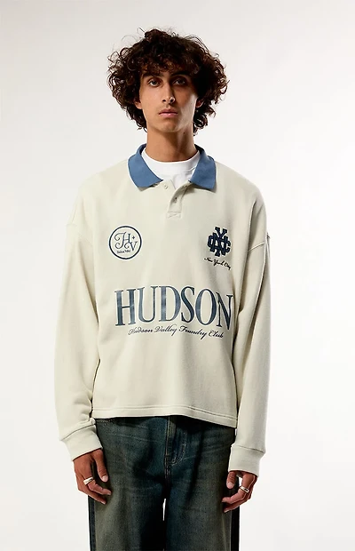 Pacsun Hudson Long Sleeve Rugby Polo Shirt