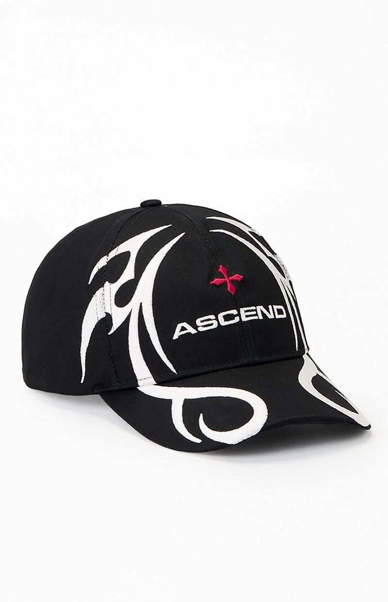 Pacsun Black Ascend Logo Snapback Hat