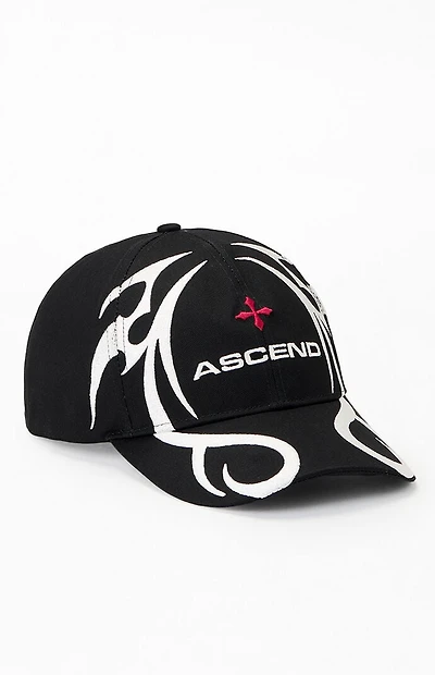 Pacsun Black Ascend Logo Snapback Hat
