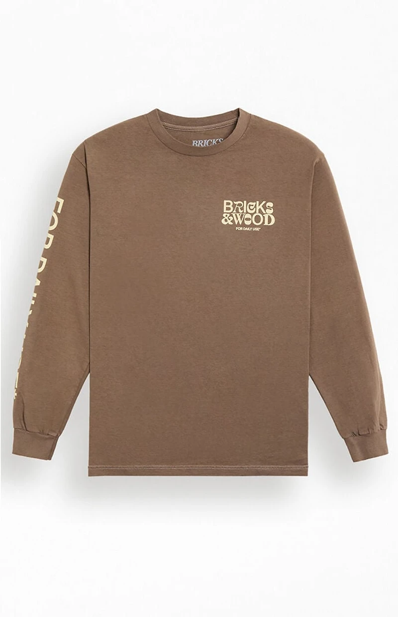 Bricks & Wood For Daily Use Core Logo Long Sleeve T-Shirt
