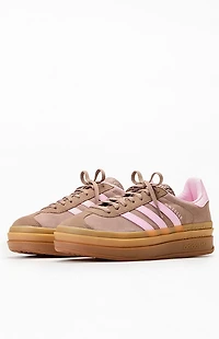 adidas Women's Brown Gazelle Bold Sneakers