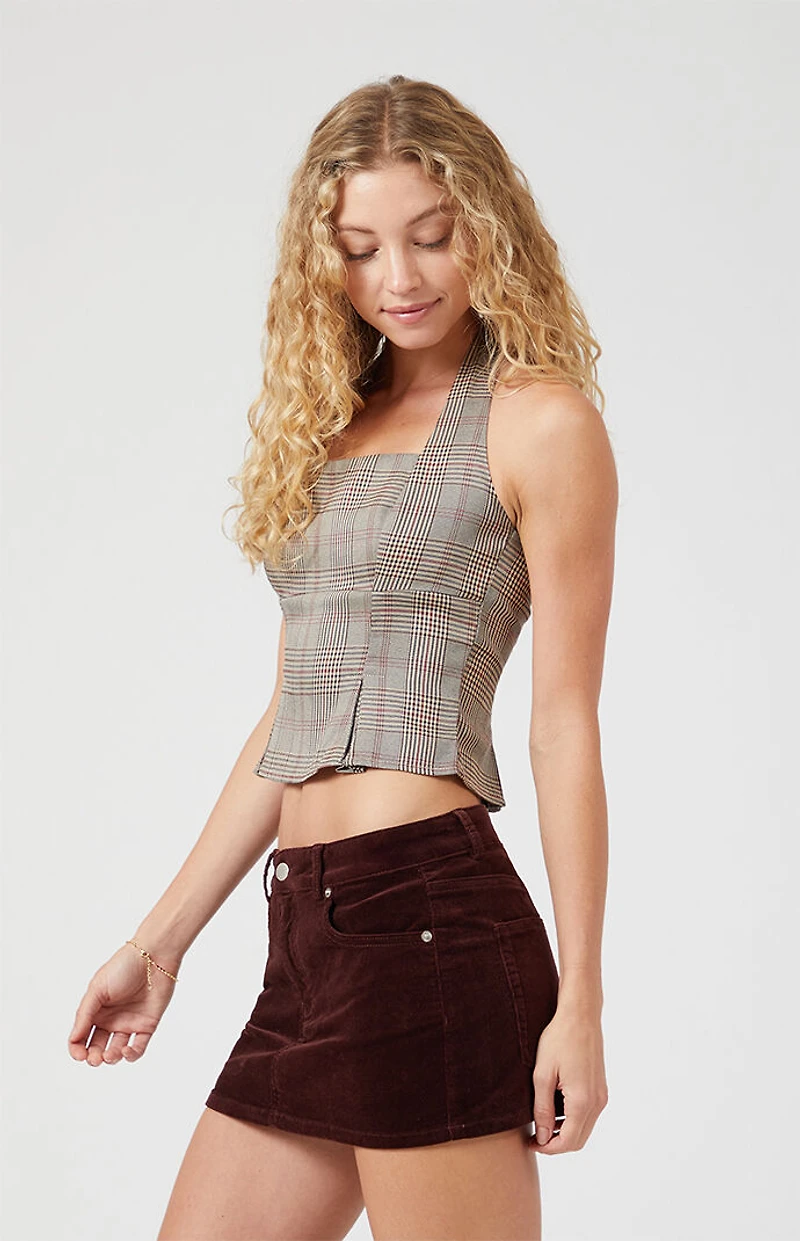 Beverly and Beck Stretch Corduroy Mini Skirt