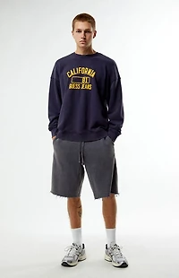 Guess Jeans California Puff Graphic Crew Neck Sweatshirt