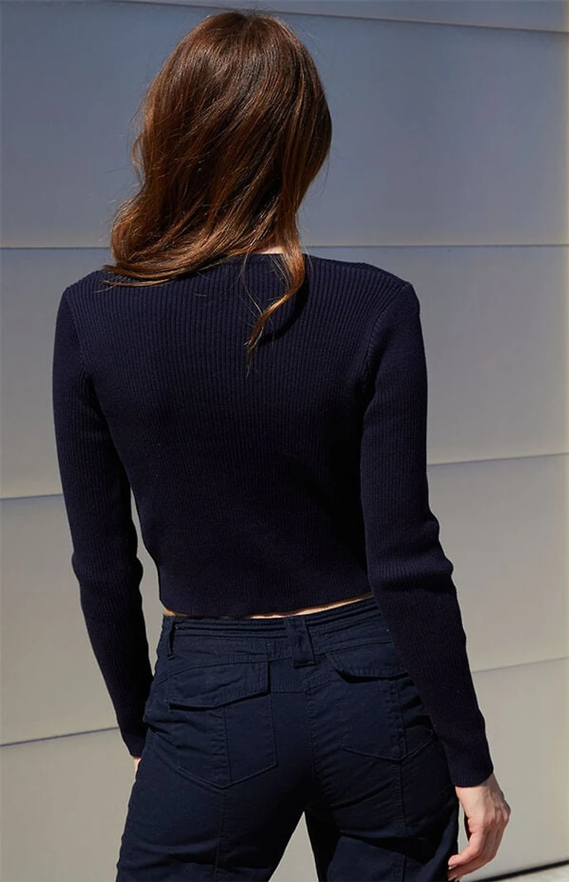 John Galt Navy Shannon Cardigan