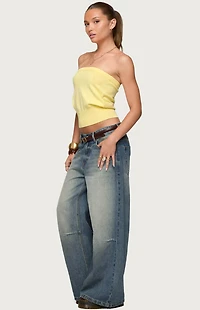 Edikted Philipa Strapless Knit Top