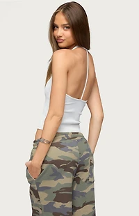 Edikted Kristene Ribbed Halter Top
