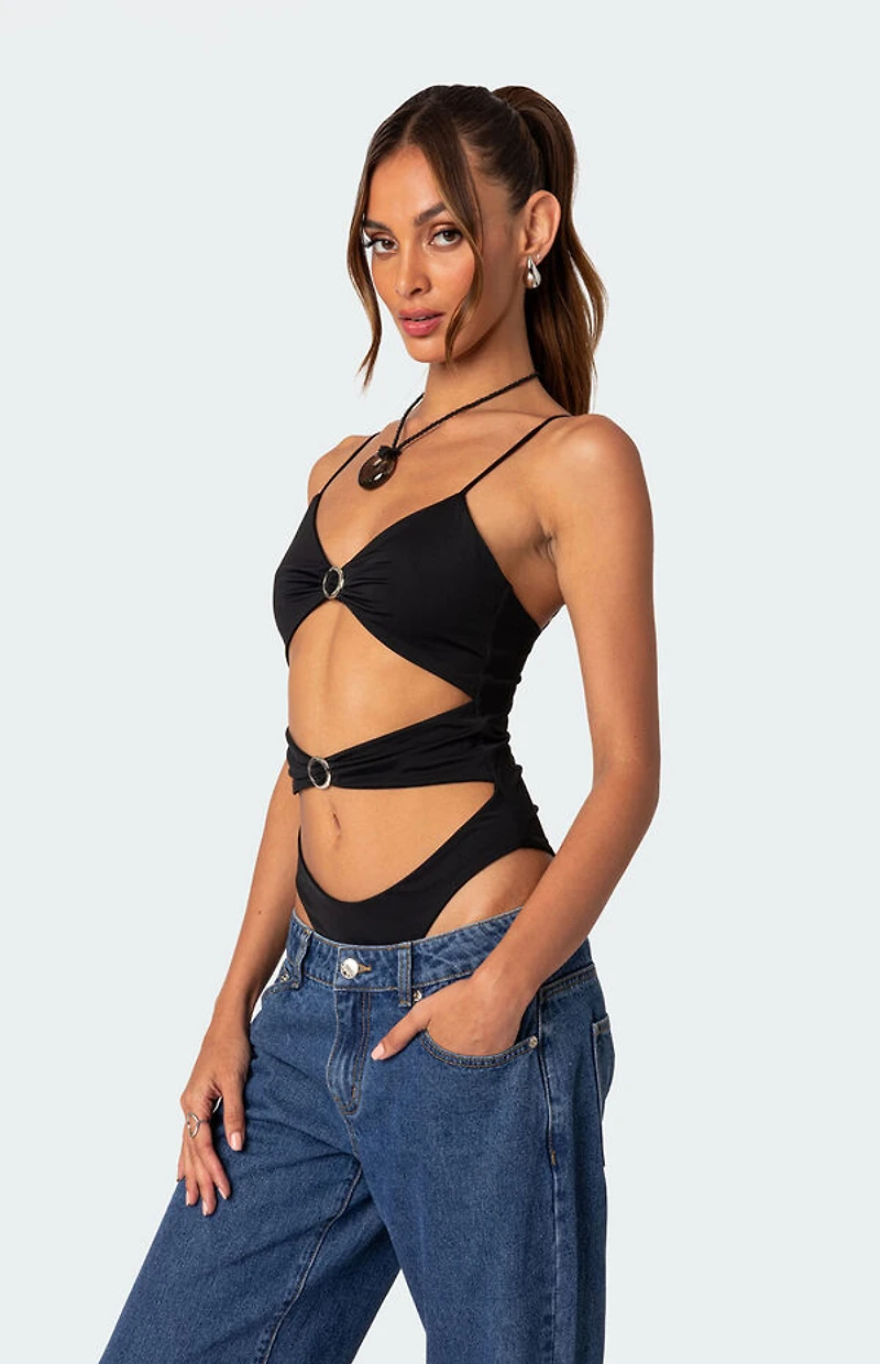 Edikted Amethyst Cut Out Bodysuit