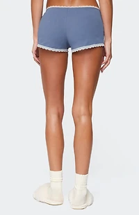 Edikted Eliane Contrast Lacey Shorts