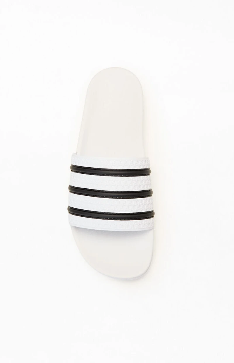 adidas White & Black Adilette CF Slides