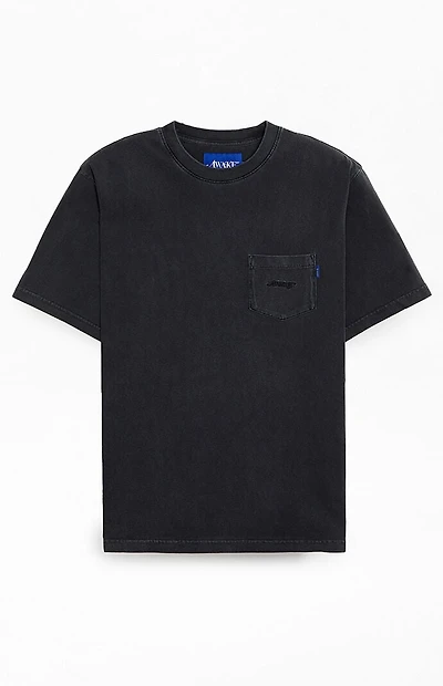 Awake NY Washed Black Pocket T-Shirt