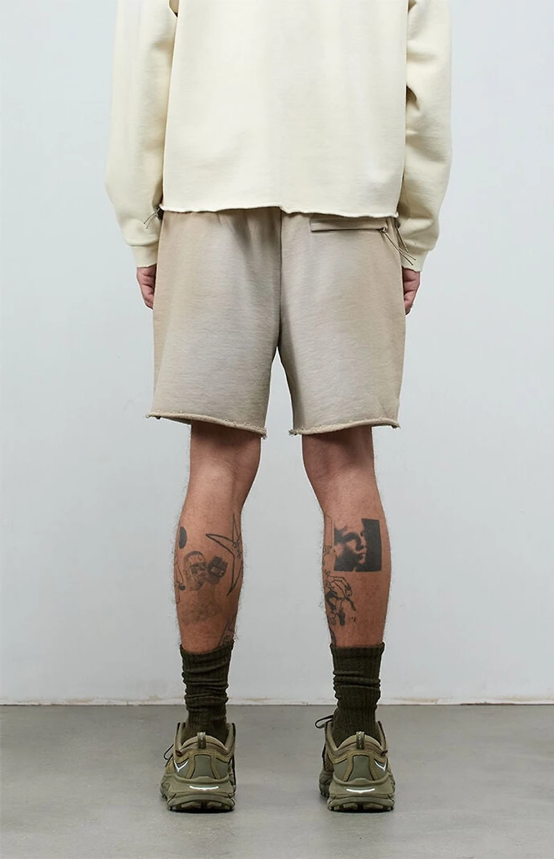 A.R.C. Active Khaki Cutoff Fleece Sweat Shorts