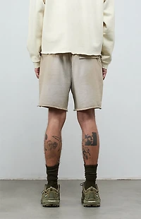 A.R.C. Active Khaki Cutoff Fleece Sweat Shorts