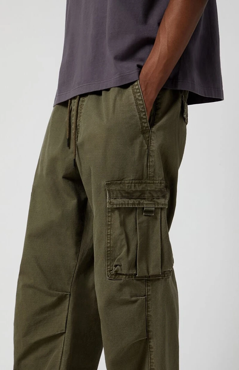 Pacsun Olive Ripstop Extreme Baggy Cargo Pants