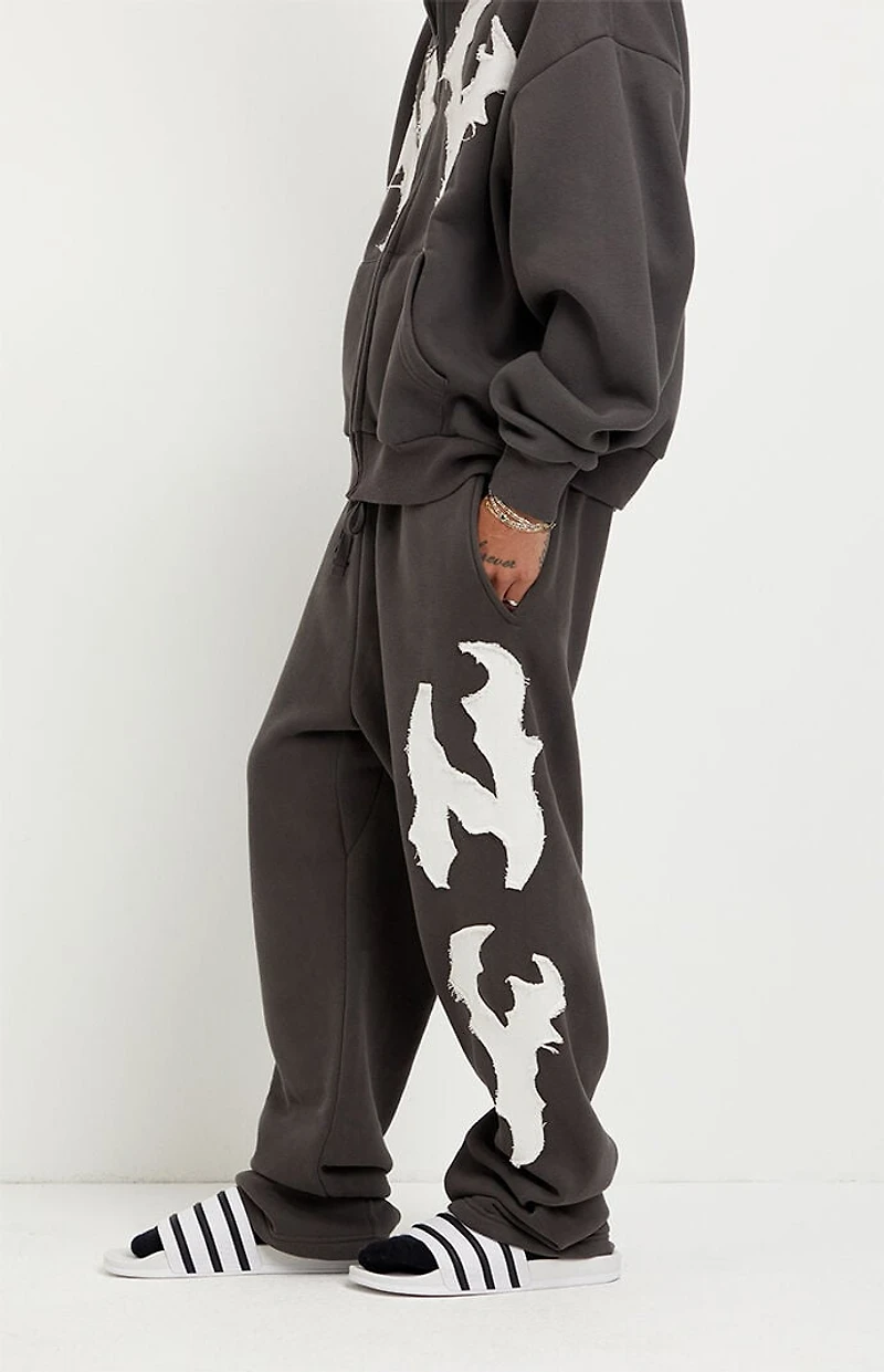 Pacsun NY Raw Applique Baggy Sweatpants