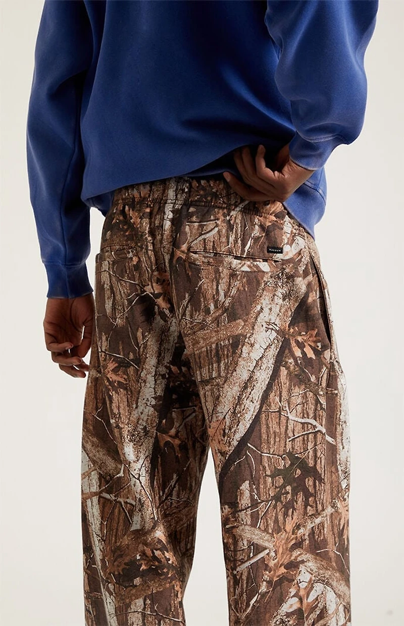 Pacsun Camo Fleece Extreme Baggy Sweatpants