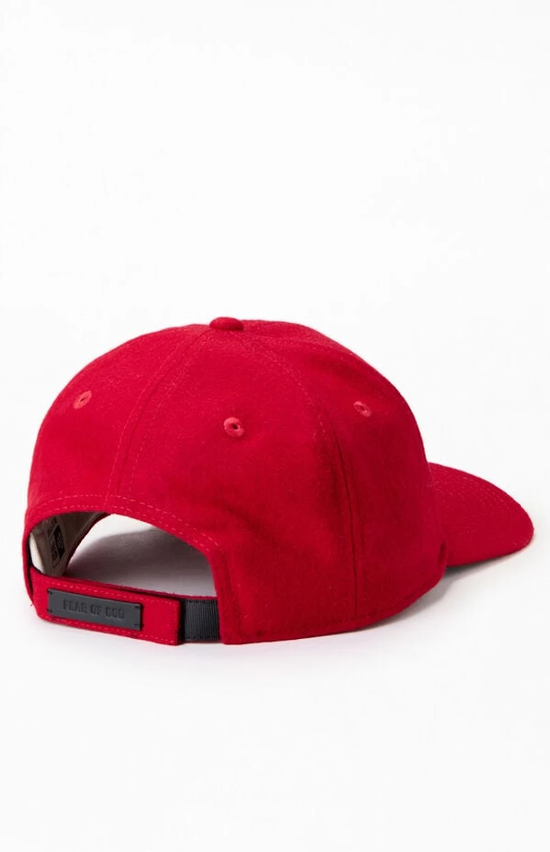 New Era x Fear of God ESSENTIALS Red Kansas City Monarchs 9FORTY Hat