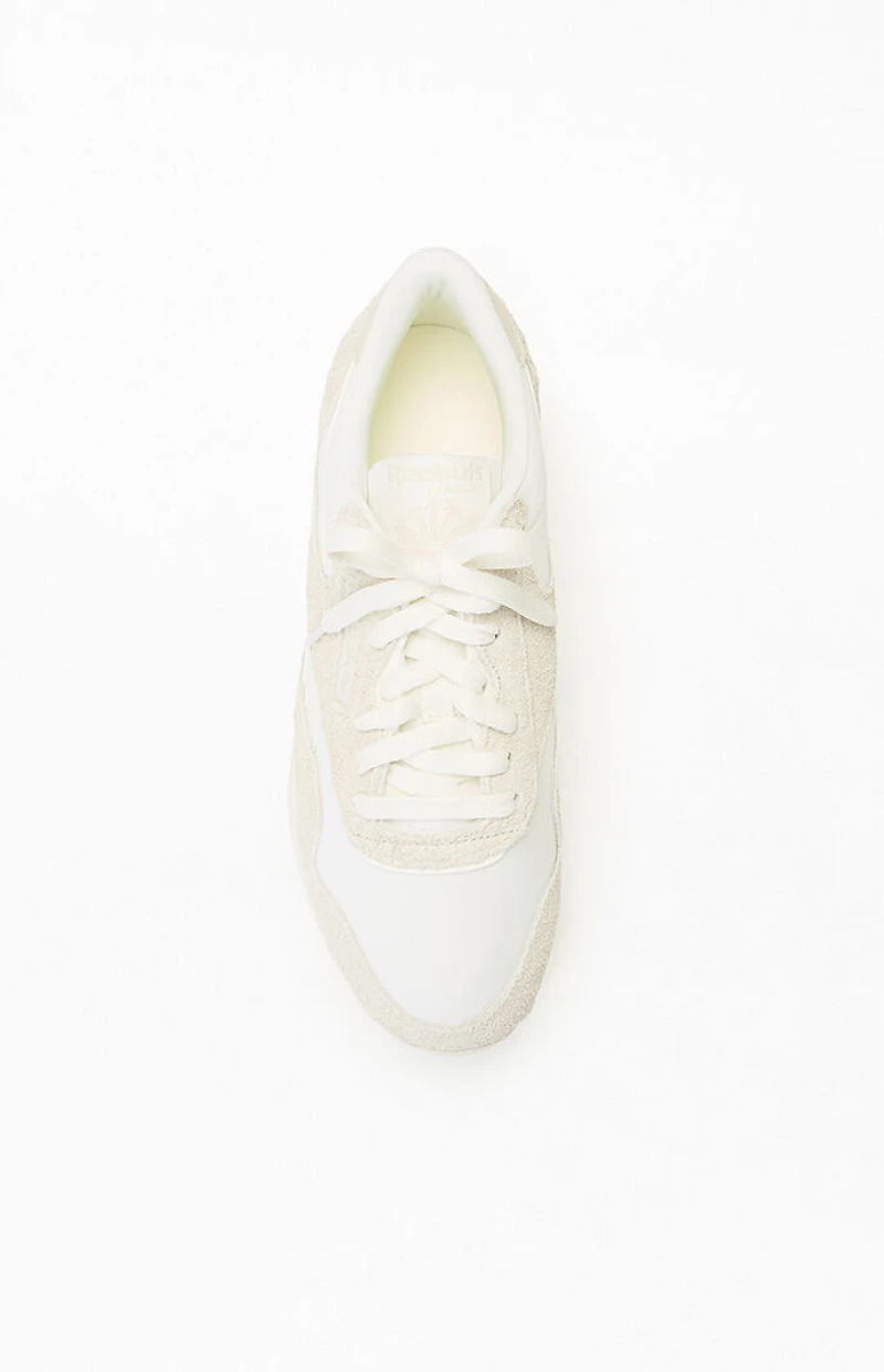 Reebok White Classic Nylon Sneakers