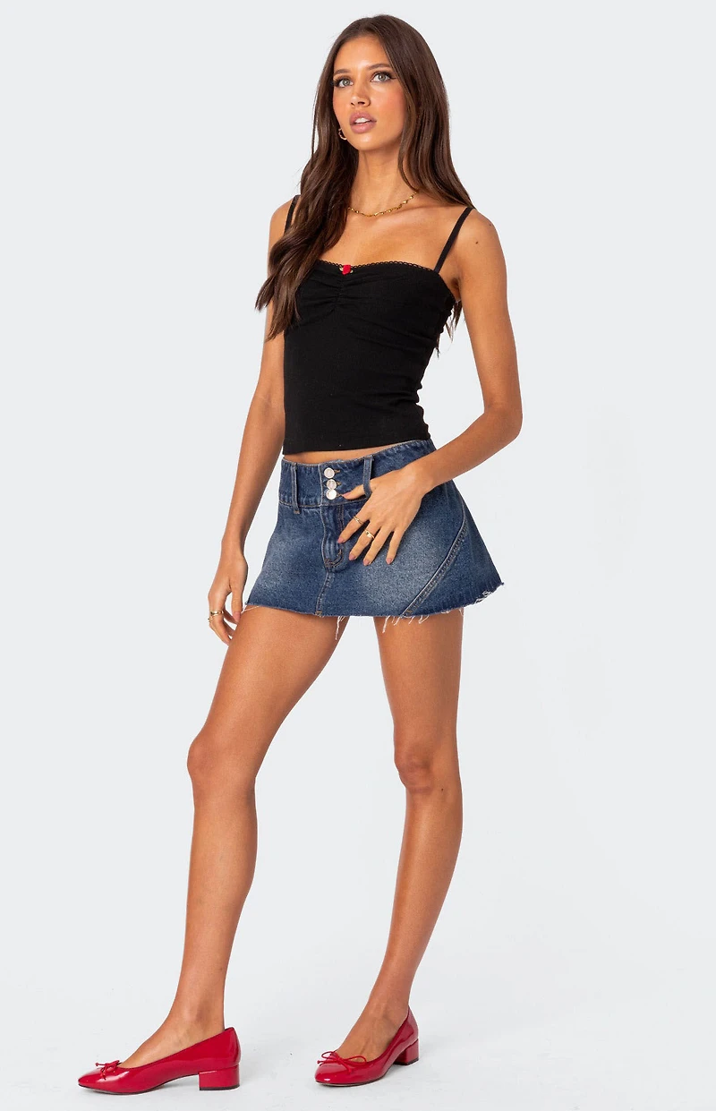 Edikted Karlee Ribbed Tank Top