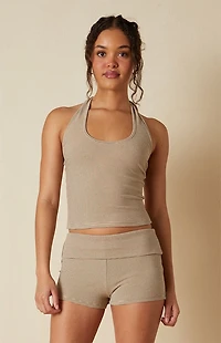 Your Favorite Lila Striped Halter Top