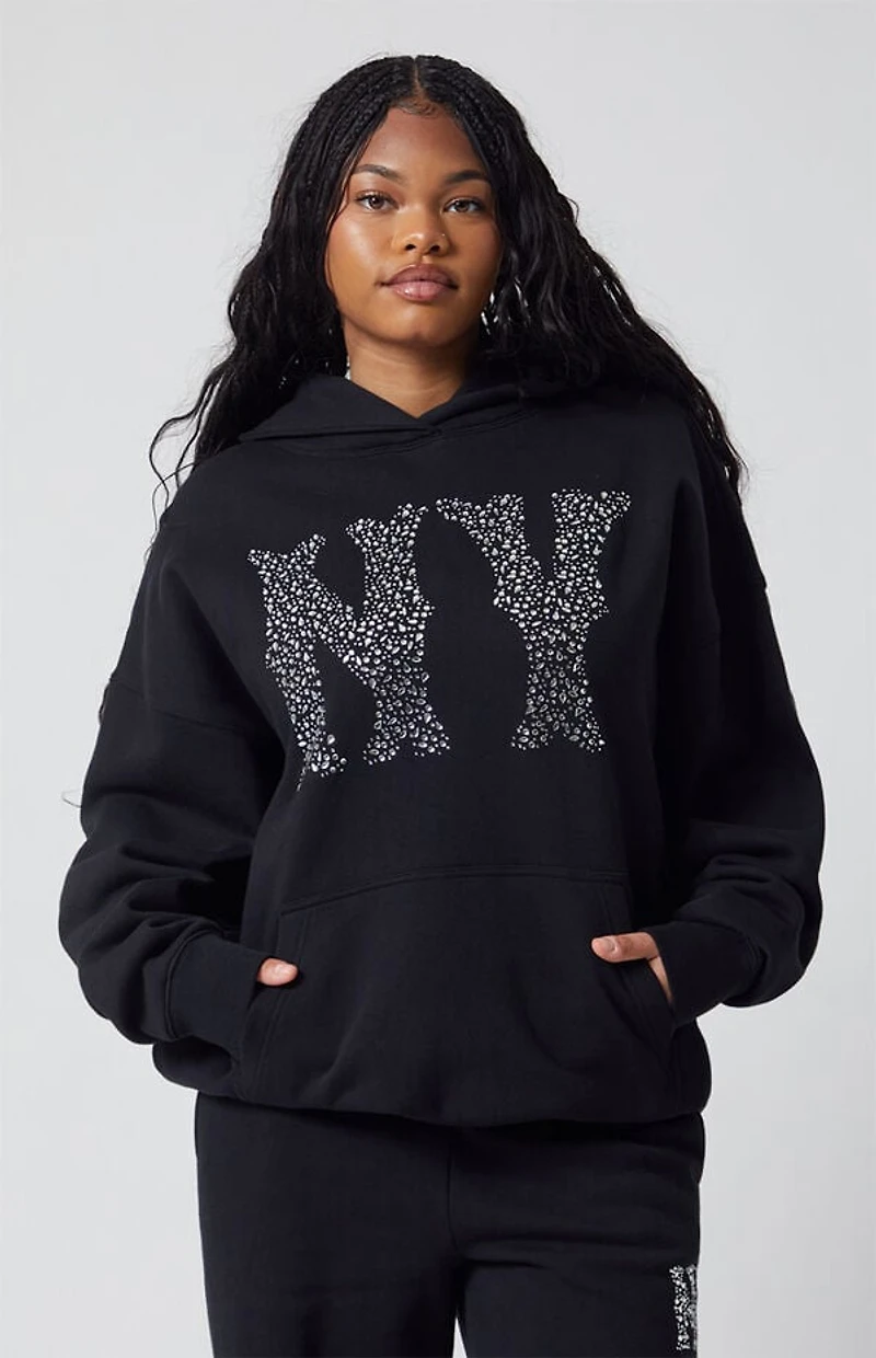 Pacsun NY Rhinestone Hoodie