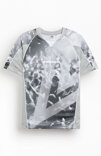 Umbro Gray Paneled Jersey T-Shirt
