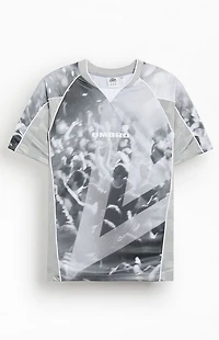Umbro Gray Paneled Jersey T-Shirt