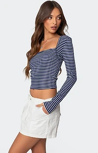 Edikted Alex Striped Top