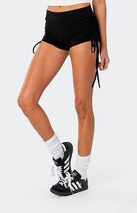 Edikted Tau Side Tie Micro Shorts