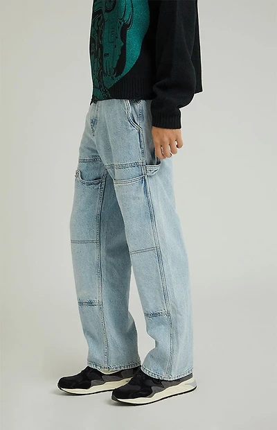 Pacsun Dylan Baggy Jeans Carpenter Light Blue