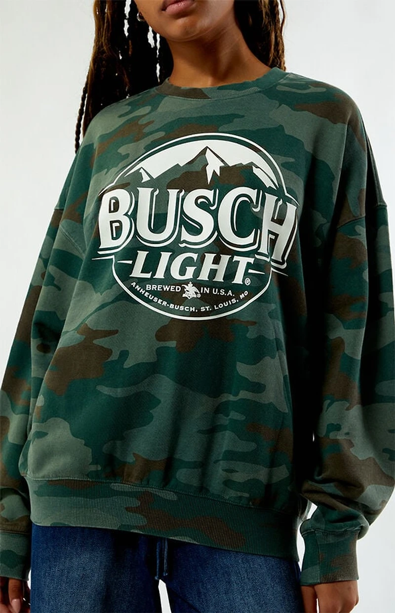 BUSCH LIGHT Camo Crew Neck Sweatshirt