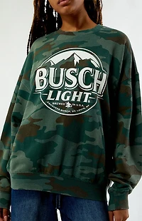 BUSCH LIGHT Camo Crew Neck Sweatshirt