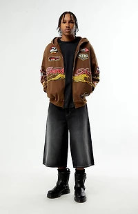 Pacsun Blaine Ultra Baggy Shorts Washed Black