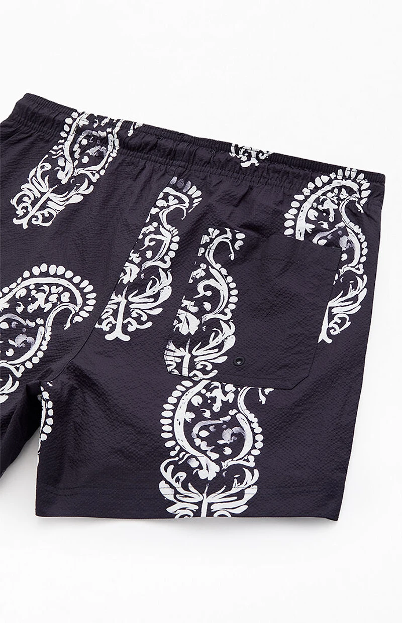 Pacsun Watercolor 4.5" Swim Trunks