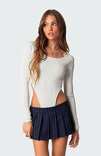 Edikted Soma High Cut Ribbed Bodysuit