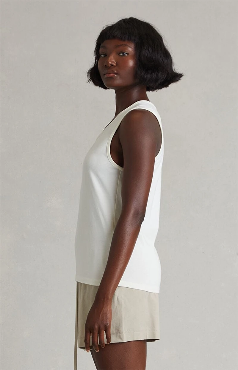 Fear of God ESSENTIALS Women's Ivory Classic Tank Top