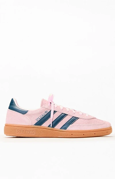 adidas Women's Green & Pink Handball Spezial Sneakers
