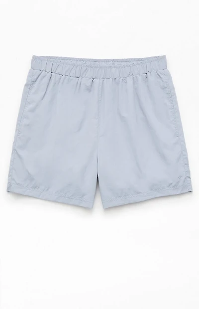 Pacsun Gray Baggy 4.5" Swim Trunks