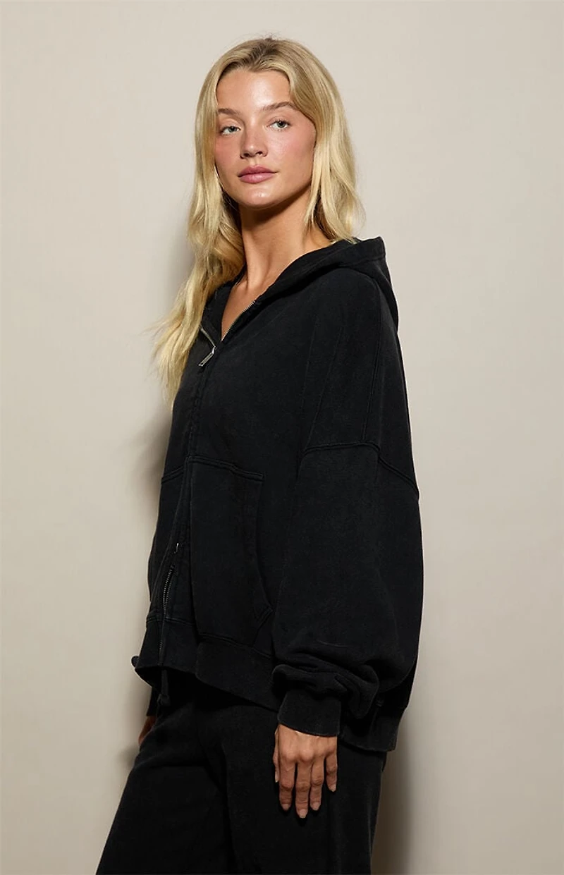 Pacsun Weekend Fleece Zip Up Hoodie