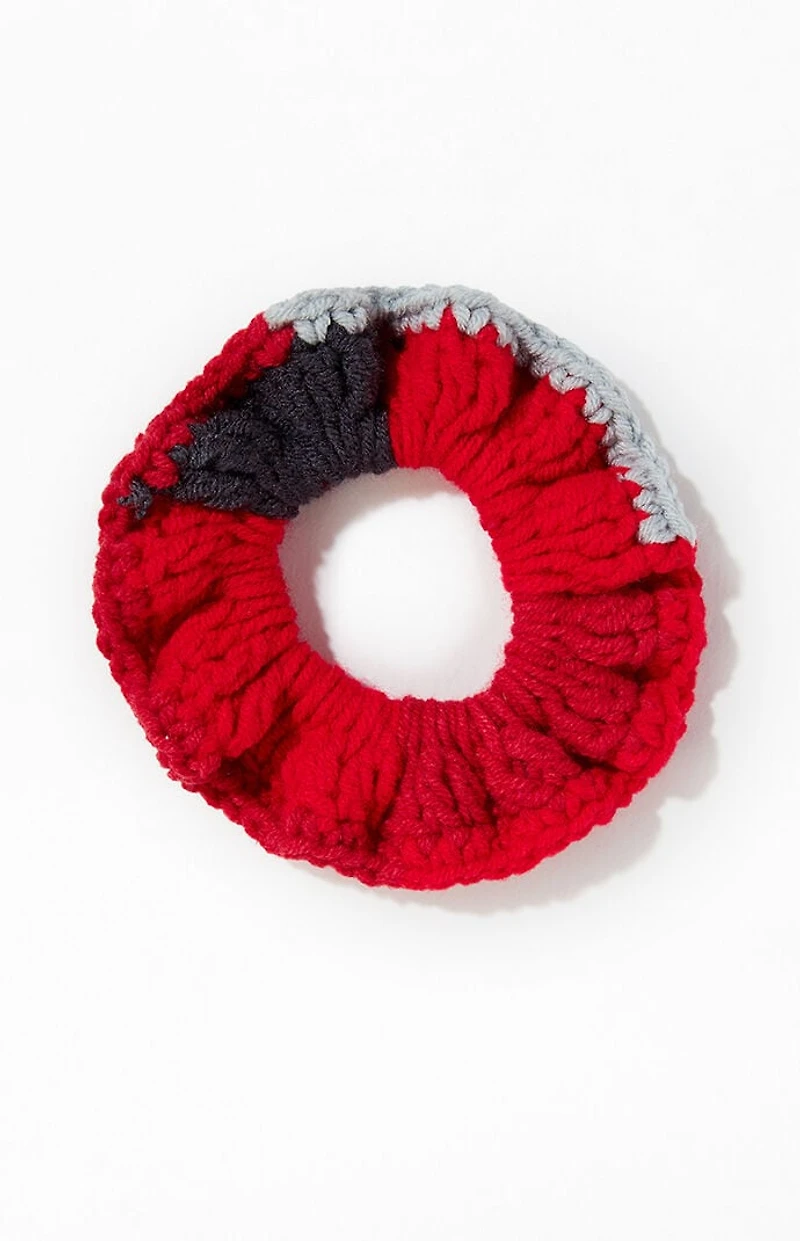 Pacsun Red Knit Hair Scrunchie