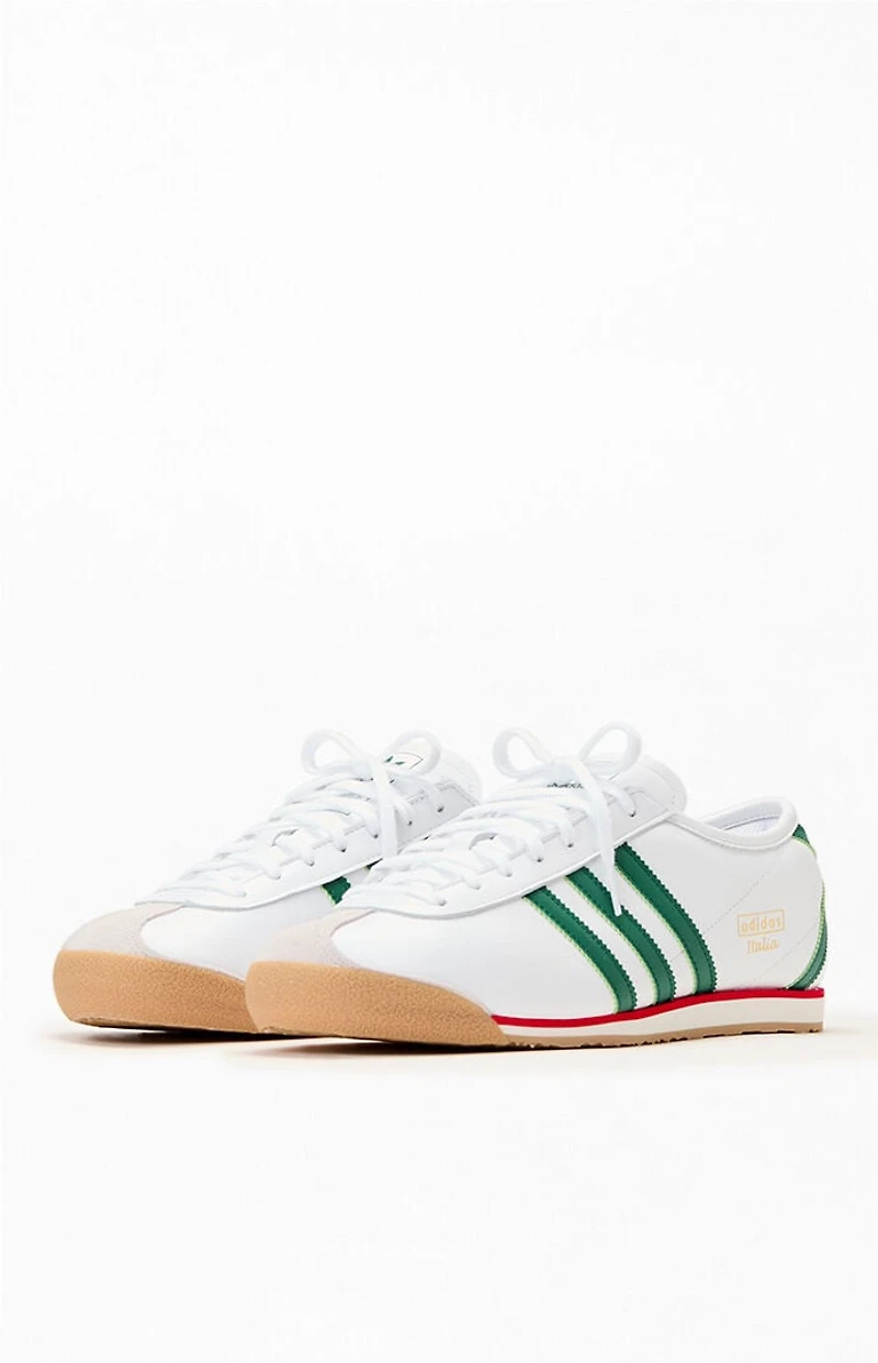 adidas White and Green Italia 70s Shoes