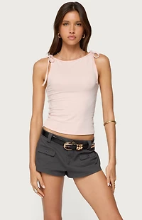 Edikted Chrissy Tie Strap Tank Top